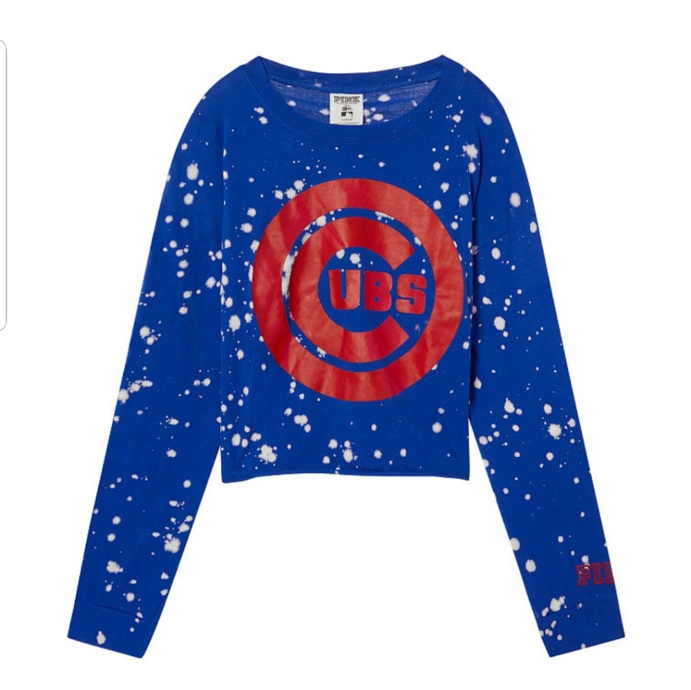 Chicago Cubs cropped long sleeve